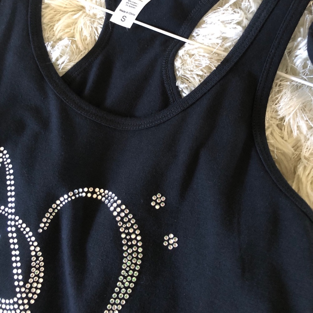 Bling Rhinestone Racerback Tank - Music Heart - Picture 3 of 3